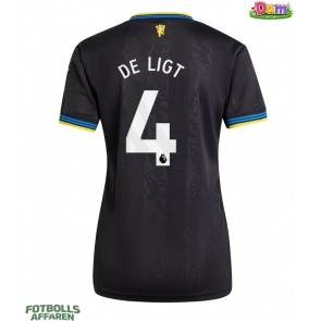 Manchester United Matthijs de Ligt #4 Tredje Tröja Kvinnor 2025-26 Kortärmad